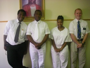 Elder Payne and friends at a baptism!